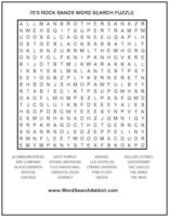 70’s Rock Bands Printable Word Search Puzzle | Word Search Addict