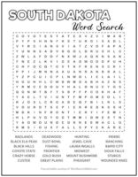 South Dakota Printable Word Search Puzzle Word Search Addict