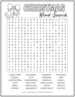 Christmas Printable Word Search Puzzle | Word Search Addict